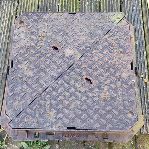 Cast iron manhole cover - manhole, &