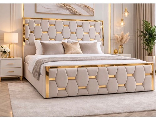 Luxury gold trim upholstered - luxury,