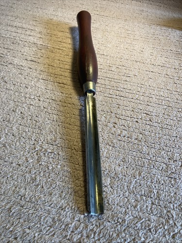 Vintage wood turning gouge - wood,