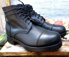 BRITISH ARMY Black AMMO BOOTS 8 L Hobnail Studded Military Reenactment Odd Pair