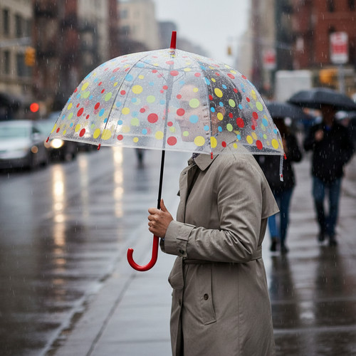 Clear dome pvc umbrella see - dome,