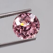 Natural Flawless Ceylon Padparadscha Sapphire Round Cut Loose Gemstone 10x10 MM
