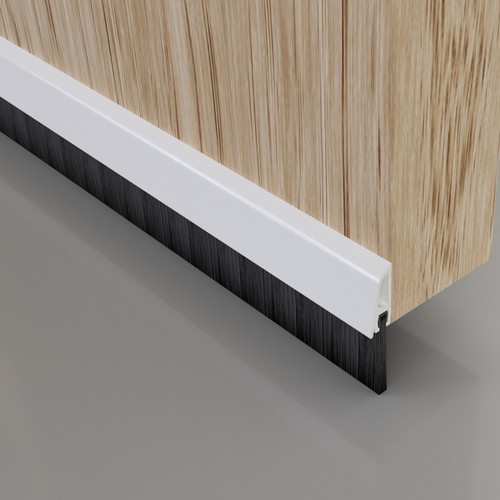 White pvc draught - white, excluder