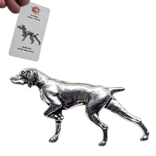 Pointer pin badge pewter - pointer,