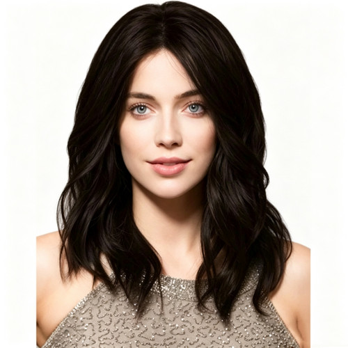 New black medium long - new,