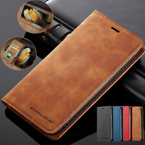 Leather flip wallet - leather,