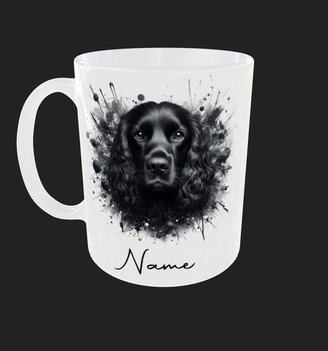 Personalised spaniel mug - personalised,