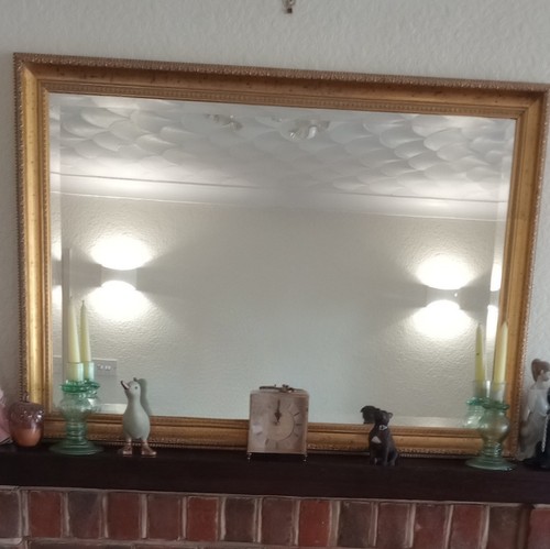 Gold framed wall mirror - mirror, 100