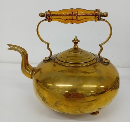 Vintage brass hot toddy kettle - vintage,