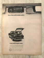 1970 VW Volkswagon World's Smallest Sedans Squareback Vintage Print Ad