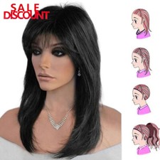 Medium Straight Hair Wig w/