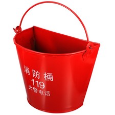  Fire-fighting Bucket Equipment Metal Sand for Firefighter Buckets