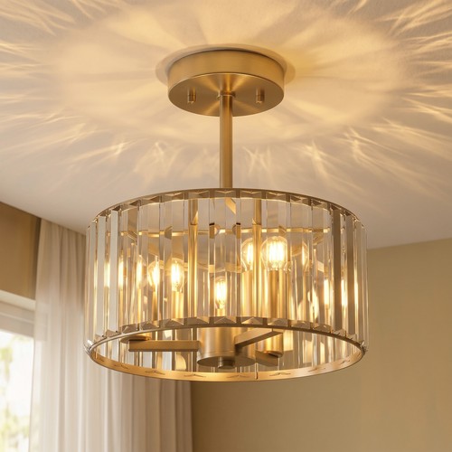 Homcom semi flush mount - homcom,