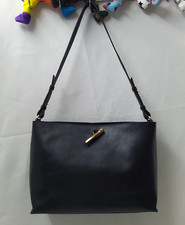 Sophie Hulme Black Leather Hobo Shoulder Bag