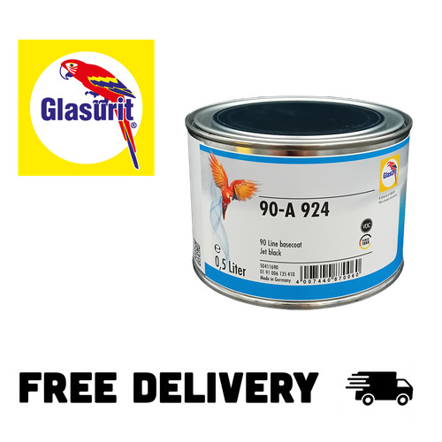 Glasurit a924 jet black - glasurit, 90-a924