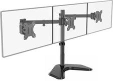 Triple Monitor Stand – PC Desk Mount for 3 Screens (13"-27"), LCD/TV Bracket