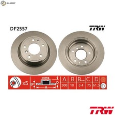 2x BRAKE DISC DF2557 FOR BMW