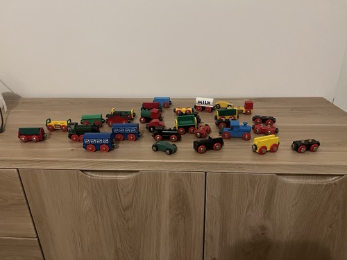 Vintage wooden toy train - vintage,
