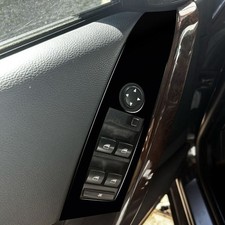 4x Carbon Black Door Window Lift Switch Button Trim For BMW 5 Series E60 2004-07