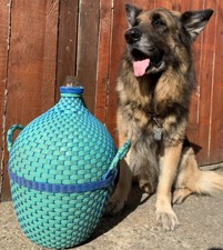 Vintage Antique Large Glass Jar Bottle Carboy Demijohn Garden Planter Terrarium