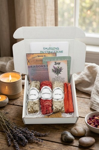 Smudging bundle kit includes - bundle, #includes
