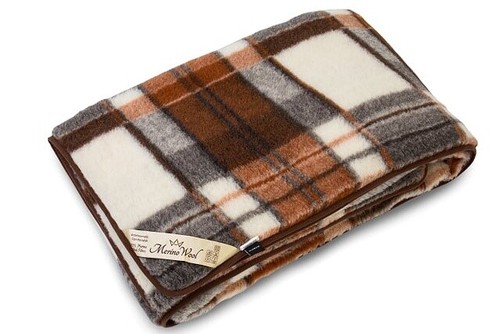 Merino wool blanket throw - /,