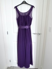 Purple chiffon maxi evening