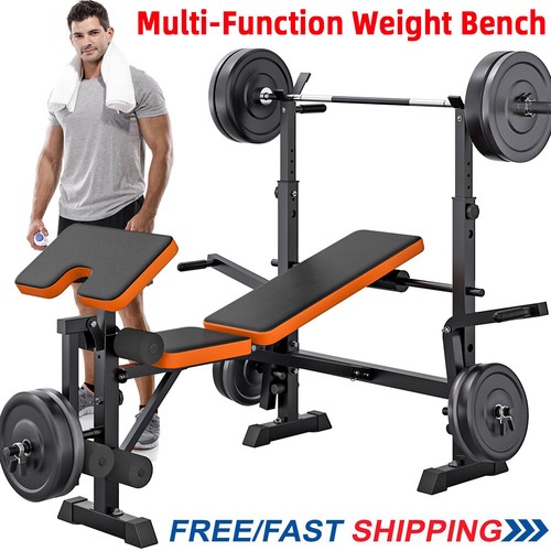 Adjustable weight bench with - adjustable,