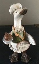 Mum's Kitchen Ceramic Goose carrying a Teapot Ornament