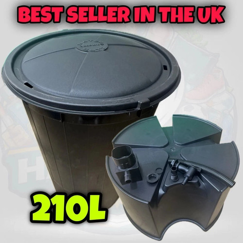 210 liter plastic water butt - plastic,
