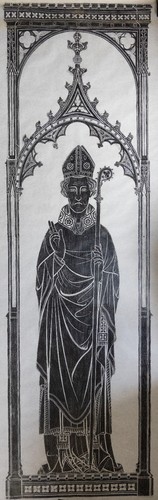 Vintage brass rubbing john - brass,