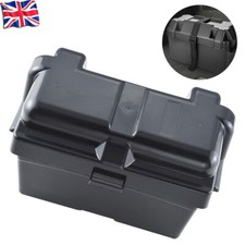 Leisure Battery Box Black Large With Straps Caravan Camper Boat Motorhome
