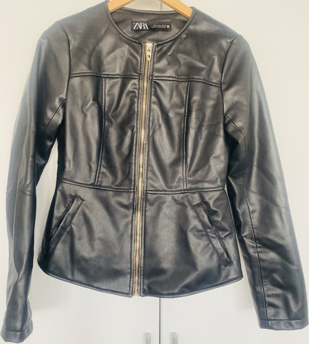 Zara women black faux - zara,