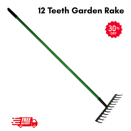 12teeth heavy duty garden - heavy, rake