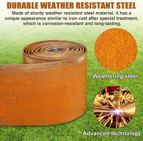 50m corten steel garden - 30/40/50m,