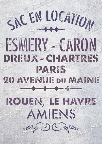 Grain sack amiens stencil - amiens,
