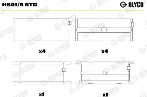 Glyco h801 std crankshaft - glyco,
