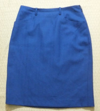 Vintage AVOCA Collection Royal Blue Pencil Skirt - Wool - M (UK 10/12)