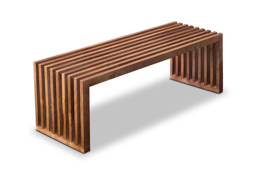 Walnut bench seat solid - seat,
