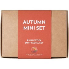 Unison Colour Artists Hand Made Soft Pastels Autumn Colour Mini Set 8pc
