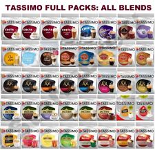TASSIMO T-DISCS COFFEE PODS: ESPRESSO, LATTE, TEA, HOT CHOC CAPSULES: ALL BLENDS