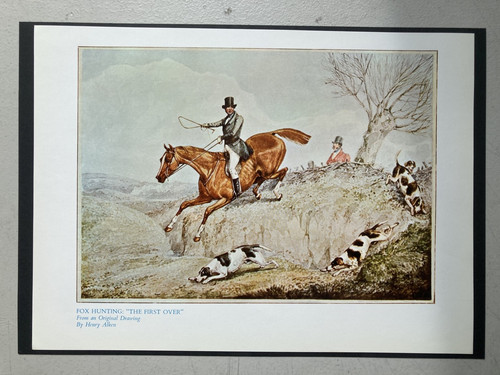 Vintage hunting print - vintage,