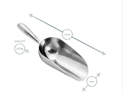 Metal sweet scoops - 5oz, for