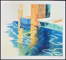 David Hockney Lithograph COA