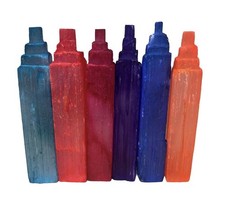 Dyed Selenite Sticks Set of 6