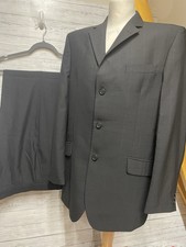 Ben Sherman Black Check Wool Two Piece Suit - Jacket 42L” Trousers W36 L34