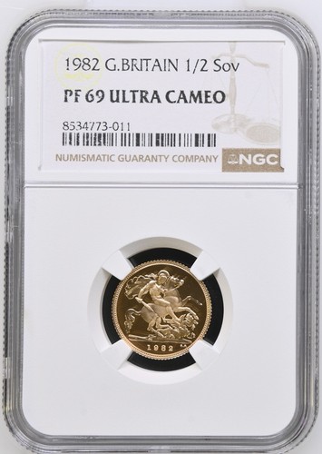 1982 gold proof half - proof,