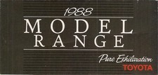 Toyota Range 1988 UK Foldout