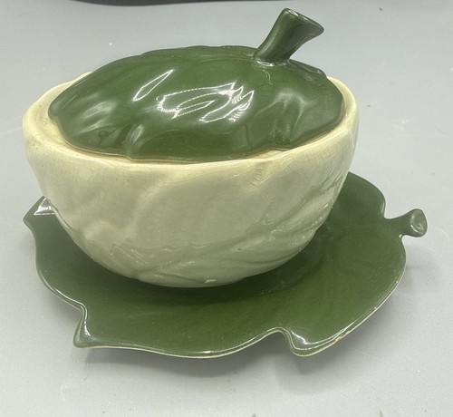 Carlton ware green lidded - carlton,