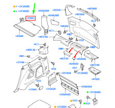FORD GALAXY MK2 Rear Parcel